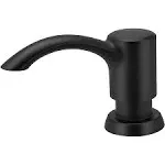 SAMODRA Kitchen Sink Soap Dispenser Refill from Top Countertop Kitchen Bathroom Soap Dispenser with 17 oz Bottle (Black Matte)