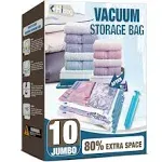 HIBAG Vacuum Storage Bags 10 Space Saver Vacuum Seal Bags