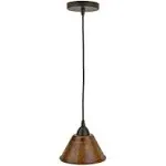 Premier Copper Products L300DB - Hand Hammered 7" Cone Pendant Light