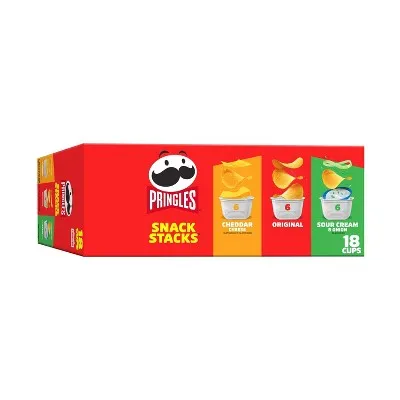 Pringles Variety Pack Potato Crisps Chips, 12.9 oz, 18 Count