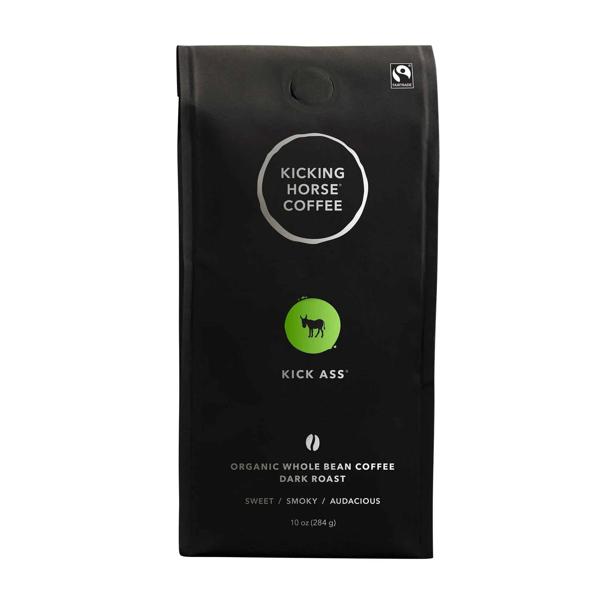 Kicking Horse Coffee, Whole Bean, Dark, Kick Ass - 10 oz