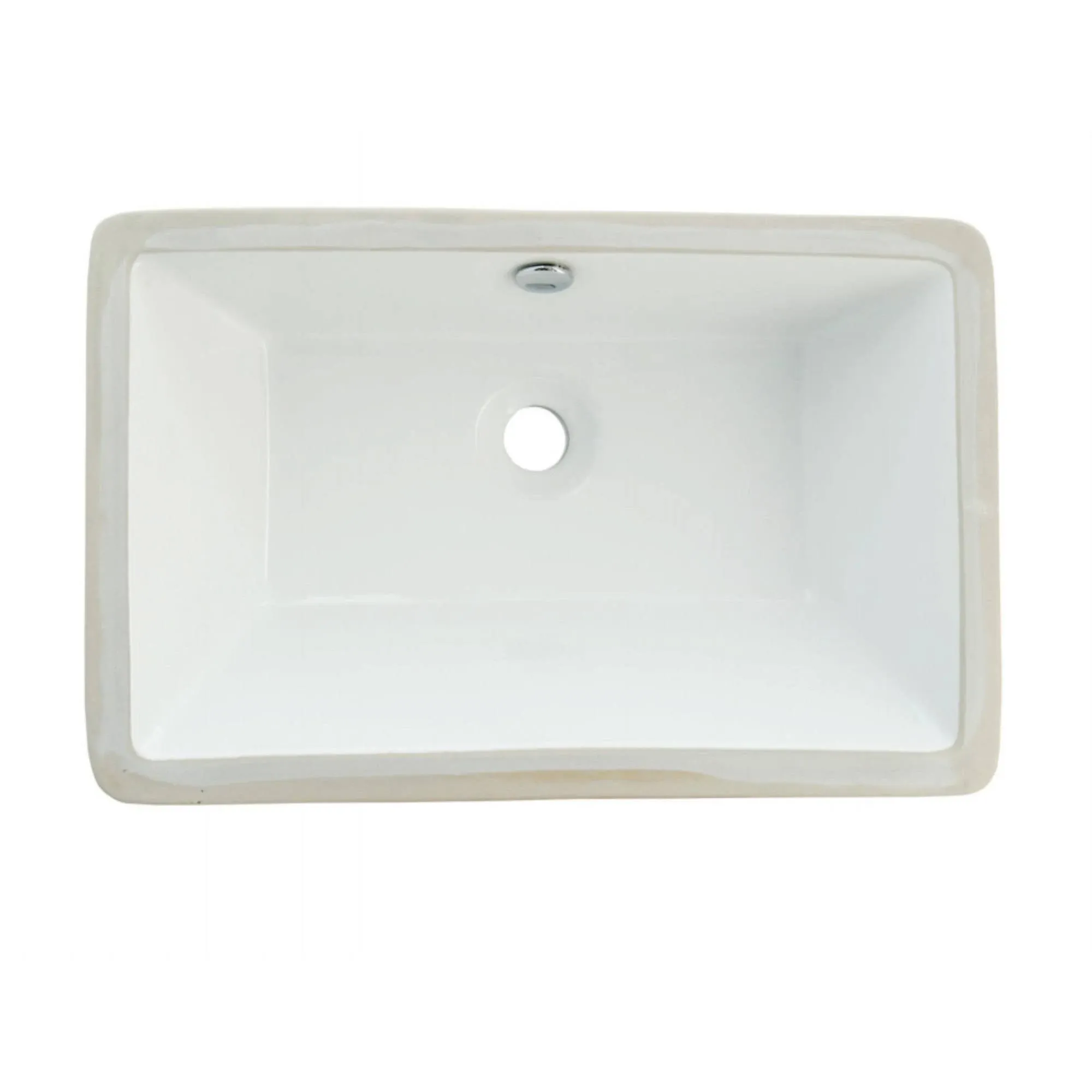 Kingston Brass LB21137 Castillo Undermount Bathroom Sink White