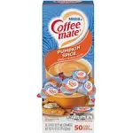 Nestle Coffee-mate Liqud Creamer Singles, Pumpkin Spice, 0.38 Oz, Box Of 50