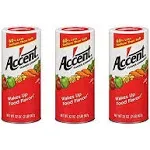 Accent Flavor Enhancer 2 lb Canister by Accent Foods Pack of 3