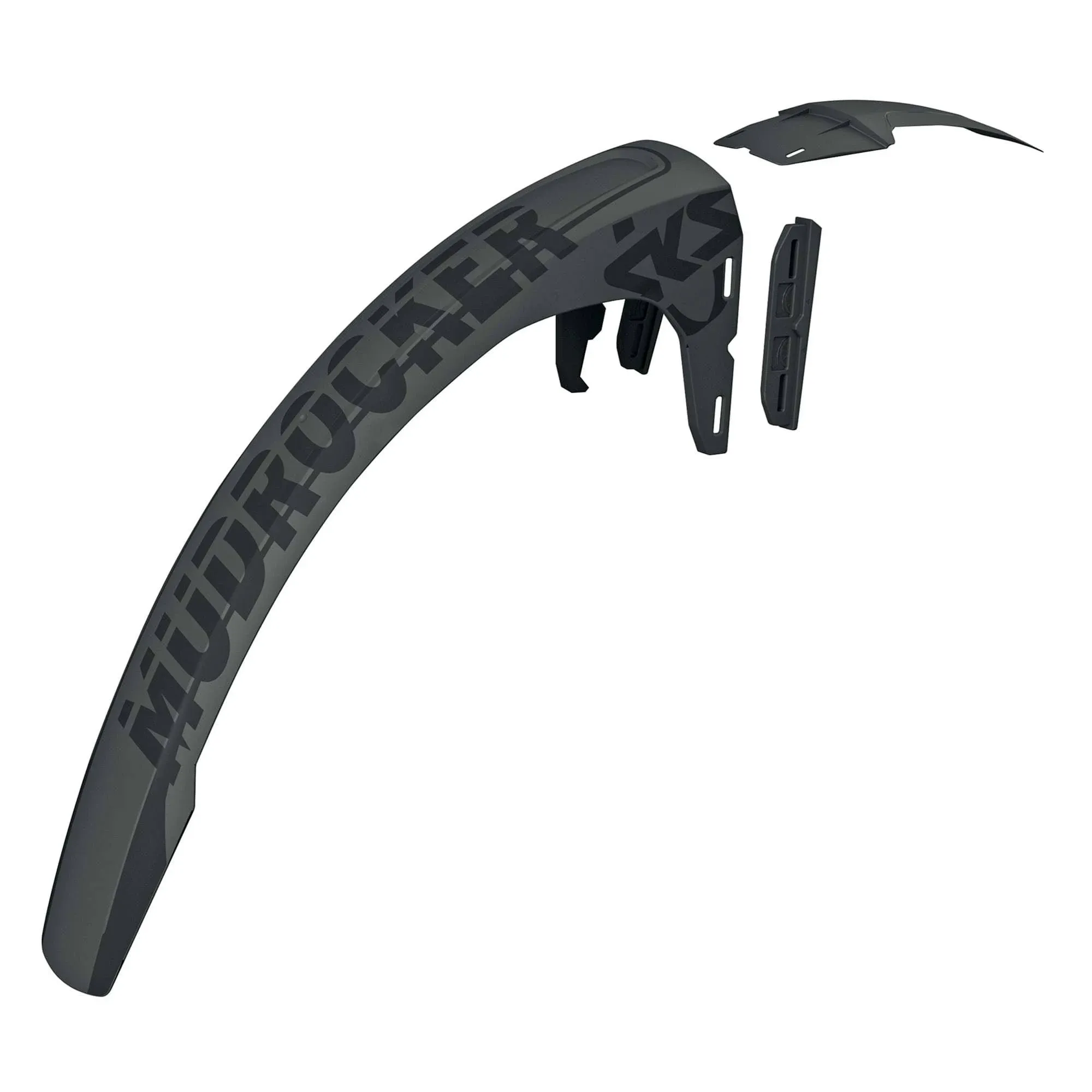 SKS - Mudrocker Bike Rear Fender, MTB Mudguard, Glass Fiber Reinforced Plastic, Black, for Tire Widths 2.2" - 3" / 59-76mm, Wheel Sizes 27.5", 650b, 28", 29", Made In Germany, Extenders Included