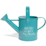 Barnyard Designs Galvanized Metal Small Watering Can Indoor Plants Mini Watering Can for Outdoor Plants Indoor Plant Watering Can, Small Watering