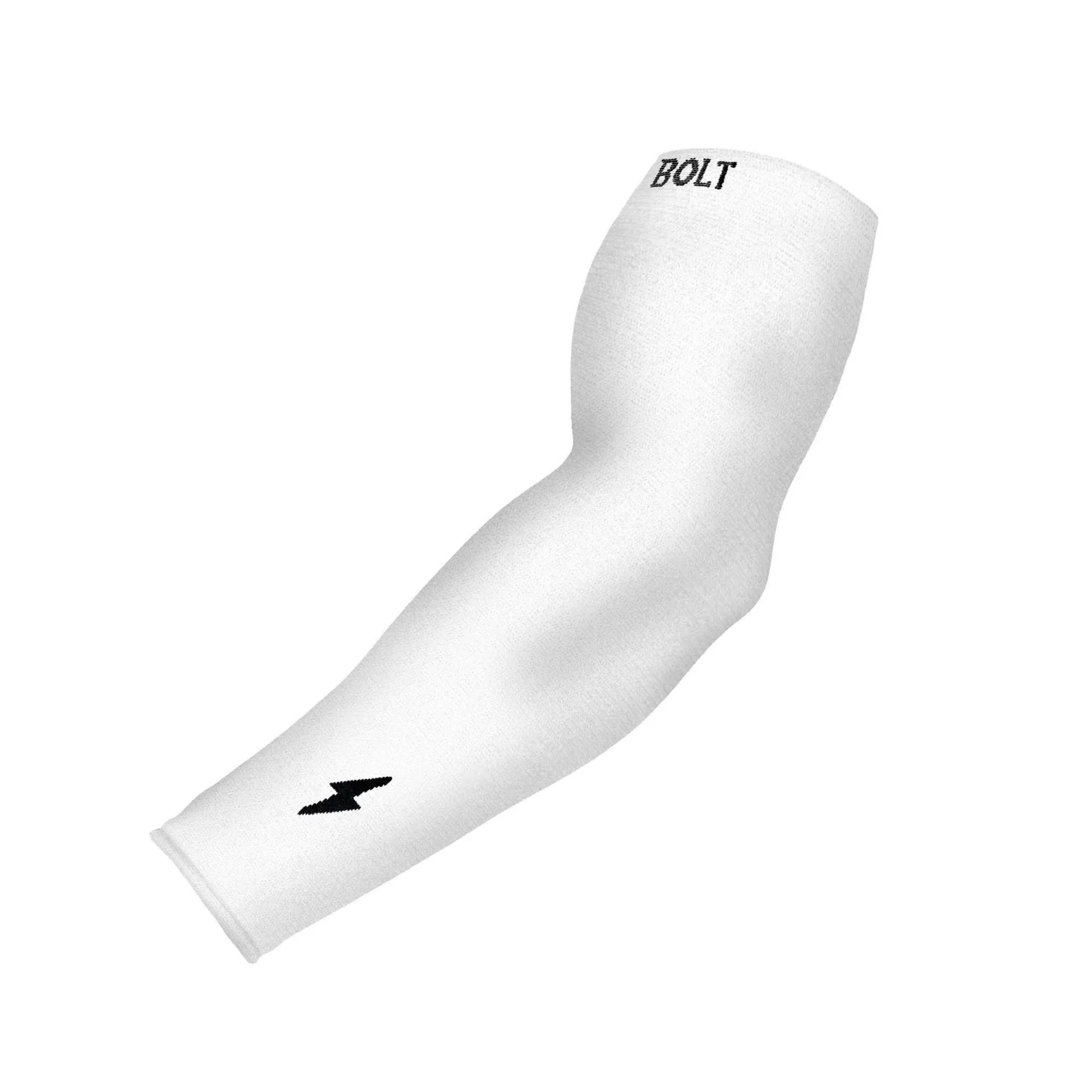 Bruce Bolt Graduated Compression Premium Arm Sleeve White - S/M