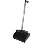 Impact® LobbyMaster Plastic Lobby Dustpan, 12&quot; Wide, 32&quot; High, Black Pan/White Handle