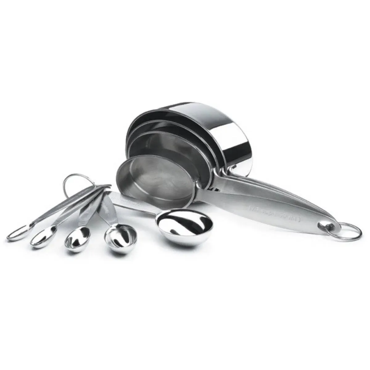 Cuisipro Stainless Steel Measuring Cup and Spoon Set