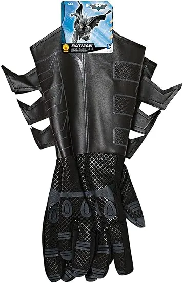 Rubie's Costumes Batman Adult Gauntlets Halloween Costume Accessory, Black, OS