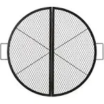 VEVOR X-Marks Fire Pit Grill Grate, Round Cooking Grate, Heavy Duty Steel Campfire BBQ Grill Grid with Handle and Support X Wire, Portable Camping Cookware for Outside Party & Gathering, 30 Inch BlackVEVOR X-Marks Fire Pit Grill Grate, Round Cooking Grat