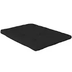 DHP Eve 6 inch Thermobonded High Density Polyester Fill Futon Mattress - Black