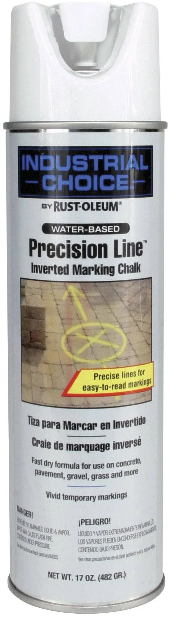 Industrial Choice MC1800 System Precision-Line Marking Chalks, 17oz, White