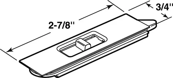 Tilt Latch Pair, White Plastic Construction, spring-loaded, Snap-In