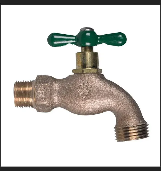 Arrowhead 1/2 in. MIP X 3/4 in. MHT Brass Hose Bibb