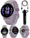 Garmin Vivoactive 5 Health and Fitness GPS Smartwatch, 1.2 in AMOLED Display, Up to 11 Days of Battery, Metallic Orchid Aluminum Bezel with Orchid