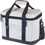 Clevermade Seaside 30 Can Collapsible Cooler Bag - Insulated with Bottle Opener and Shoulder Strap