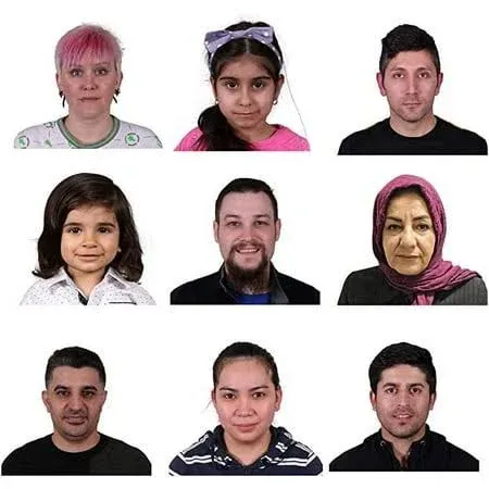 US Online Passport Photo Prints 2x2 inch, Visa, Citizenship, Immigration, Work Photos, Green Card Photo (2 * 2 inch (12 Pictures prints))