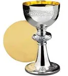 Ornamented Chalice & Paten Set