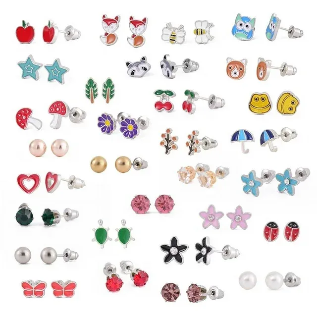 Stainless Steel Hypoallergenic Stud Earrings for Girls