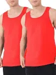 Fruit of the Loom Men's EverSoft Cotton Sleeveless Moisture Wicking T-Shirts with Odor Control