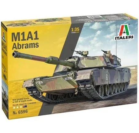 1:35 ITALERI M1A1 Abrams Kit IT6596 Model