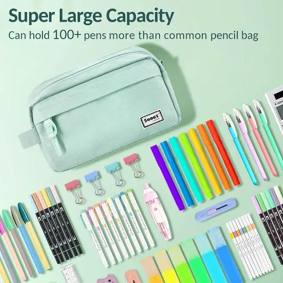 Sooez High Capacity Pencil Case