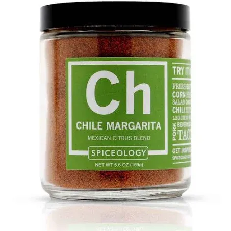 Spiceology - Chile Margarita Mexican Citrus Spice Blend - Chili Lime Taco Seasoning - Use On: Tacos, Black Beans, Chicken, Steak, Fish, Rice Chili, Pork, Corn or French Fries - 159 g