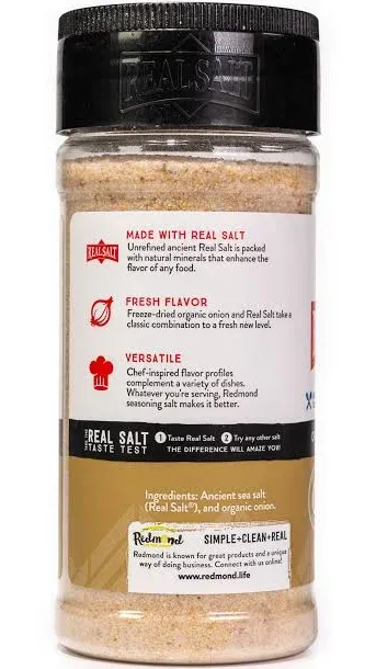 Real Salt - Organic Onion Salt - 8.25 oz (234 Grams)