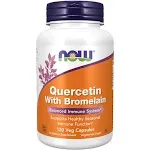 NOW Supplements, Quercetin with Bromelain, Balanced 120 Count (Pack of 1) 