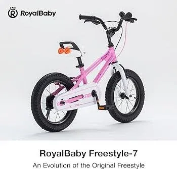 RoyalBaby Freestyle 5/7 Sport Kids Bike 12 14 16 18 20 Inch Wheel Dual Handbrake BMX Bicycle Boys Girls Ages 3+ Years