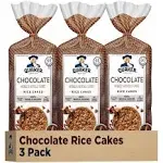 Quaker Large Rice Cakes Chocolate 723 oz Bags 3 Pack Gluten Free Whole Grain No Added Colors