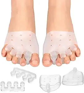 Gel Toe Spreaders Separator Silicone Kit, Bunion Correctors for Big Toe and Litt