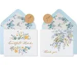 Papyrus Sympathy Thank You Cards with Envelopes, Eucalyptus Leaves (20-Count)