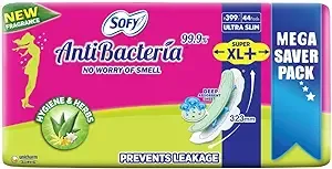 Sofy 99.9% Sanitary Pads - 44 Pads (Super XL Plus) - 323mm