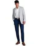 Haggar Blue Premium Comfort 4-Way Stretch Slim Fit Flat Front Dress Pants