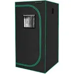 MELONFARM Small Grow Tent for Aerogarden，18”x18”x32” Hydroponics Growing System ，Highly Reflective 600D Diamond Mylar Canvas with Ventilation Window and Floor Tray for Hydroponic Indoor Plant Growing