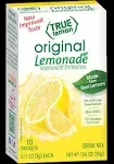 True Citrus‏, True Lemon, לימונדה מקורית, 10 מנות, 1.06‎ oz‏ (30 גרם)