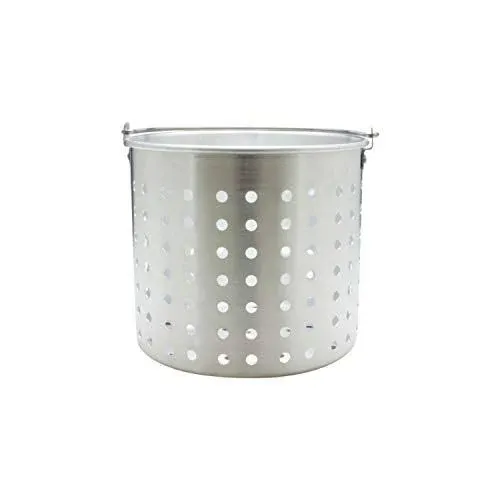 Thunder Group ALSKBK002 Aluminum Perforated Steamer Basket for 16qt Pot