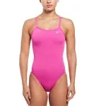 Nike Hydrastrong Solid Racerback One Piece Swimsuit Fall Winter 2023 Fire Pink / 20