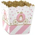 Little Princess Crown - Party Mini Favor Boxes - Pink and Gold Princess Baby ...