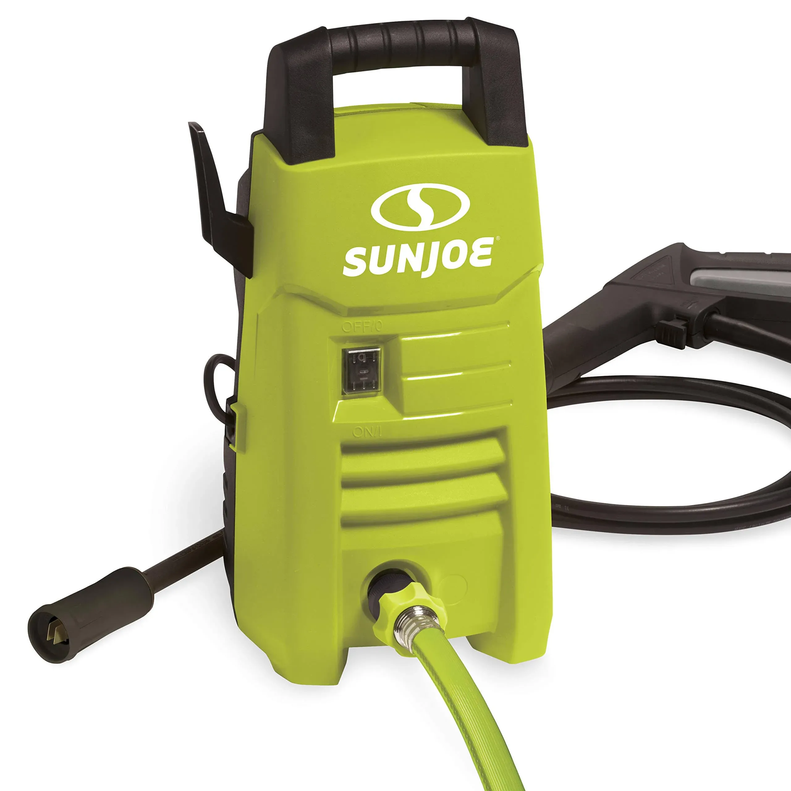 Sun Joe SPX201E 1350 Max PSI 1.45 GPM 10-Amp Electric Pressure Washer, Green