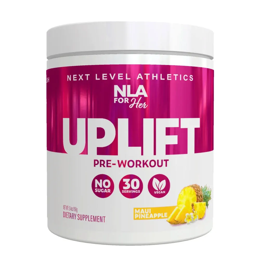 NLA for Her Uplift Pre-Workout for Women -Maui Pineapple -Provides Clean/Sustained Energy