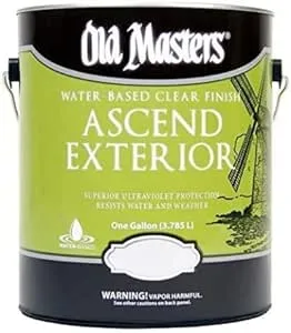 1 gal Old Masters 71101 Clear Ascend Exterior Water-based Finish, Satin