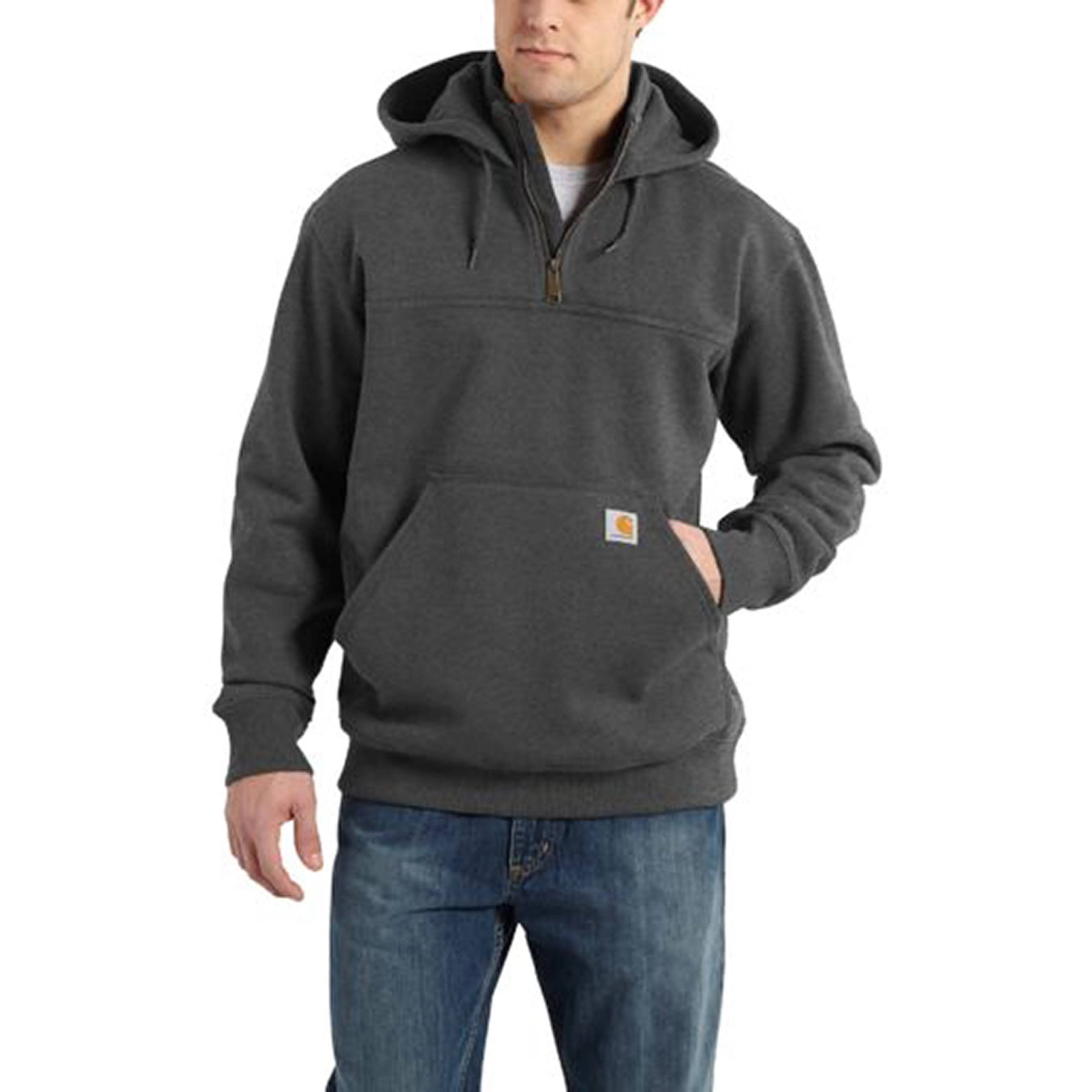 Carhartt Men's Rain Defender Loose Fit Heavyweight Work Hoodie - Fox Brown - 3XL