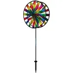 in The Breeze 2719 Kaleidoscope Double Wheel Spinner - Colorful Wind Spinner for Your Yard and Garden