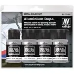 Vallejo 32ml Set of 4 Aluminium Dope - 77603