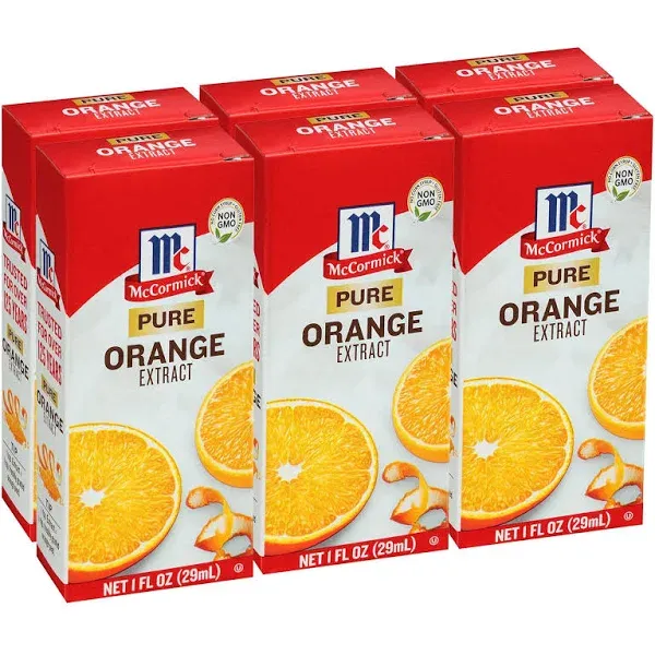 McCormick Pure Orange Extract, 1 oz. (Pack of 6)