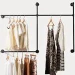 Homeyeeng Industrial Pipe Clothing Rack