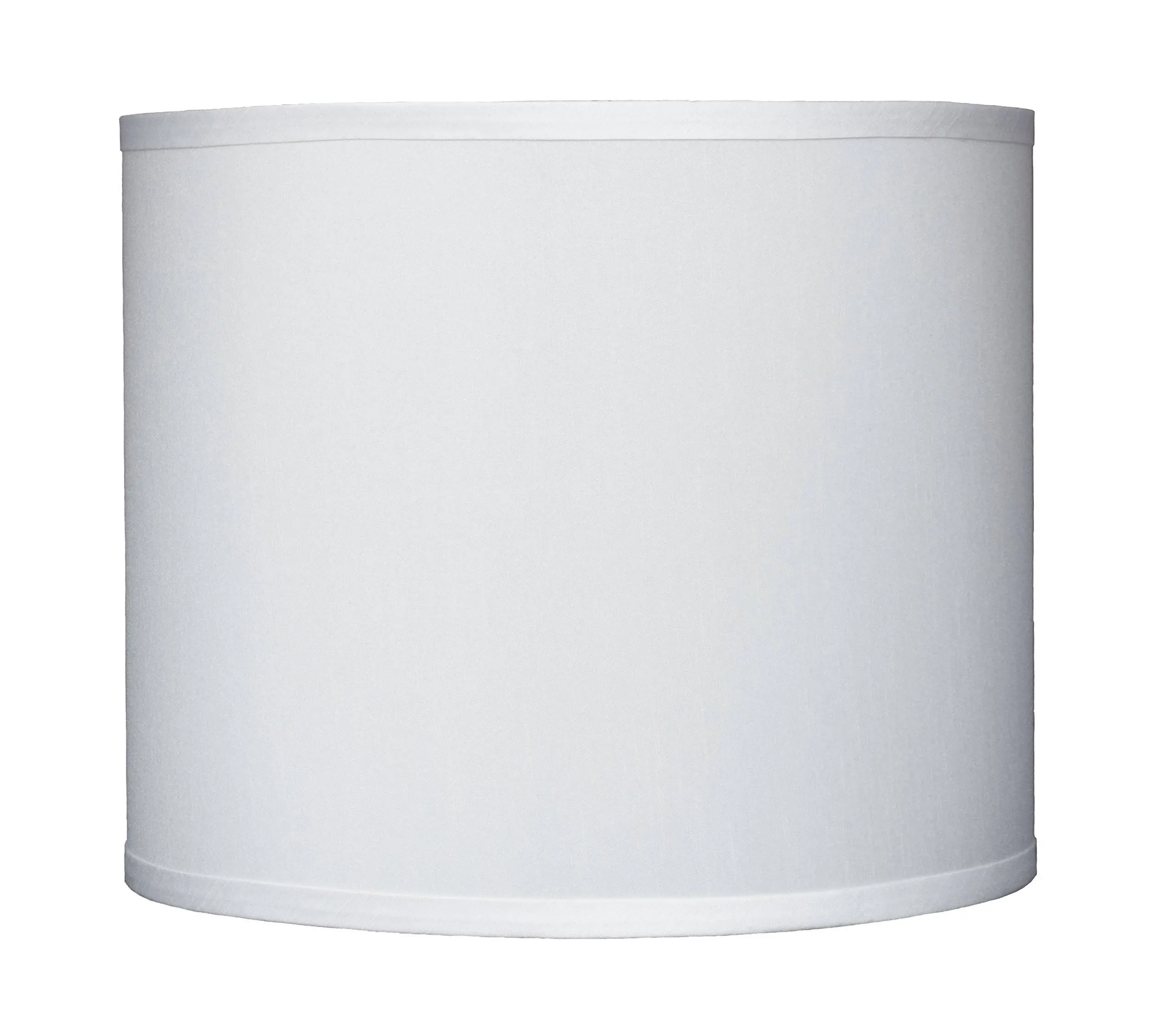 Classic Drum Faux Silk Lamp Shade, Off White, 12"